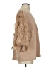 AndTheWhy Tan 3/4 Sleeve Blouse Size S - photo 4