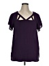 Torrid 100% Polyester Purple Short Sleeve Blouse Size 1X Plus (1) - photo 1