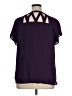 Torrid 100% Polyester Purple Short Sleeve Blouse Size 1X Plus (1) - photo 2