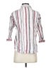 Unique Spectrum 100% Cotton Stripes White 3/4 Sleeve Button-Down Shirt Size S - photo 2