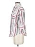 Unique Spectrum 100% Cotton Stripes White 3/4 Sleeve Button-Down Shirt Size S - photo 5