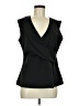 H By Halston Black Sleeveless Blouse Size M - photo 1