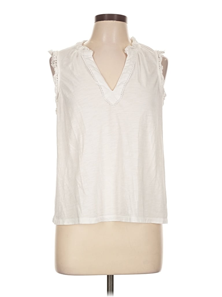 Pre-owned Boden Sleeveless T-shirt In Ivory