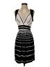 BCBGMAXAZRIA Stripes Black Cocktail Dress Size S - photo 1