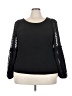 Torrid Black Long Sleeve Blouse Size 3X Plus (3) - photo 1