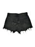 Zara Hearts Black Denim Shorts Size 4 - photo 2