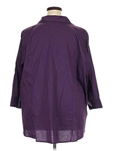 Riders by Lee 3/4 Sleeve Button-Down Shirt (view 2)