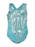 More Than Magic Metallic Teal Leotard Size 10 - 12 - photo 1