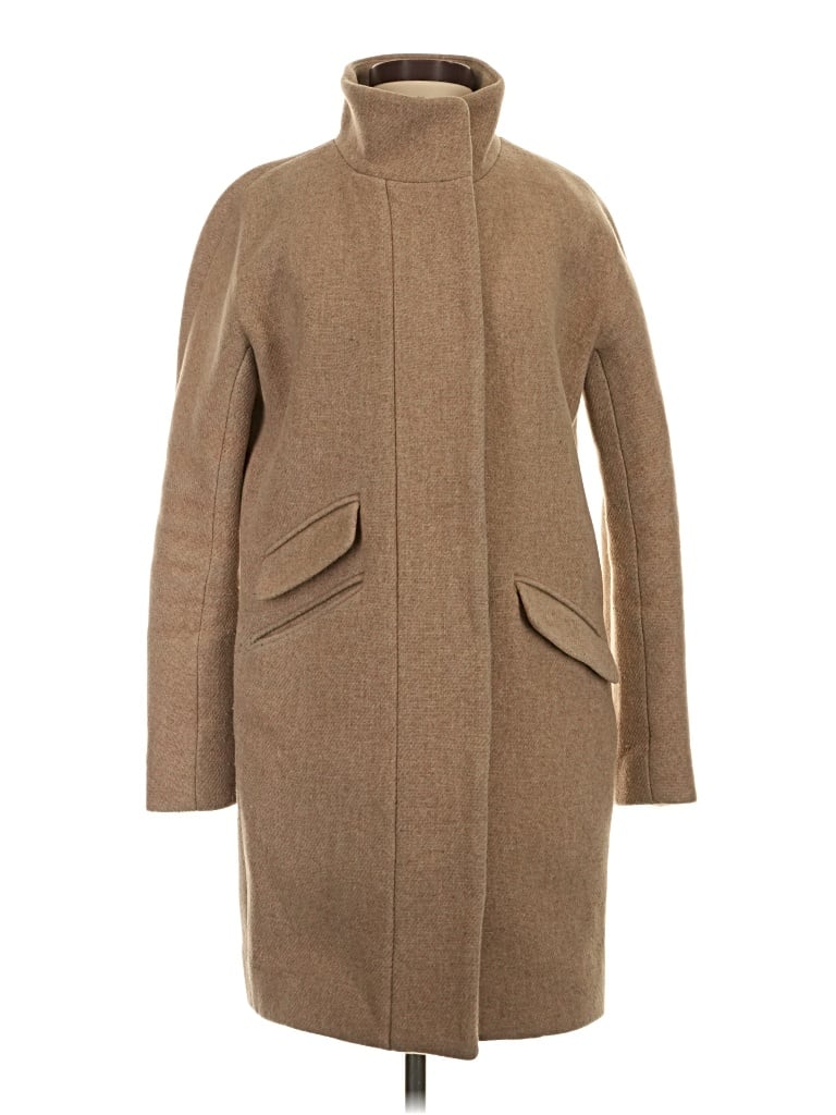 Pre-owned Jcrew Coat In Tan