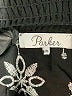 Parker 100% Rayon Paisley Black Formal Skirt Size XS - photo 4