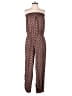 Korye 100% Polyester Hearts Burgundy Jumpsuit Size M - photo 1