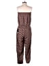 Korye 100% Polyester Hearts Burgundy Jumpsuit Size M - photo 2