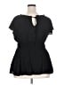 Torrid Black Short Sleeve Blouse Size 2X Plus (2) - photo 2