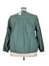 Torrid 100% Cotton Teal 3/4 Sleeve Blouse Size 3X Plus (3) - photo 2