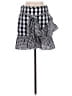 BP. 100% Cotton Checkered-gingham Black Casual Skirt Size L - photo 1