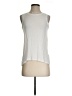 Halogen Ivory Silver Sleeveless T-Shirt Size S - photo 1