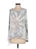Tempo Paris Tie-dye Gray 3/4 Sleeve Blouse Size S - photo 1
