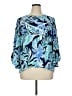 Lilly Pulitzer 100% Polyester Blue 3/4 Sleeve Blouse Size XL - photo 1
