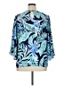 Lilly Pulitzer 100% Polyester Blue 3/4 Sleeve Blouse Size XL - photo 2