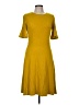 Boden Solid Yellow Casual Dress Size 8R - photo 1