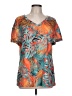 Unbranded Tropical Orange Short Sleeve T-Shirt Size L - photo 1