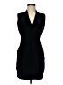 MNG Solid Black Cocktail Dress Size 6 - photo 1