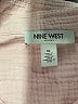 Nine West 100% Cotton Checkered-gingham Pink Long Sleeve Button-Down Shirt Size XL - photo 7