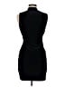 MNG Solid Black Cocktail Dress Size 6 - photo 2