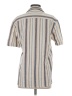 Zara Stripes Tan Short Sleeve Button-Down Shirt Size S - photo 2