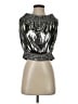 W by Worth 100% Polyester Silver Sleeveless Blouse Size 4 - photo 1