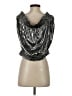 W by Worth 100% Polyester Silver Sleeveless Blouse Size 4 - photo 2