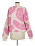 Altar'd State Hearts Pink Pullover Sweater Size M - photo 2