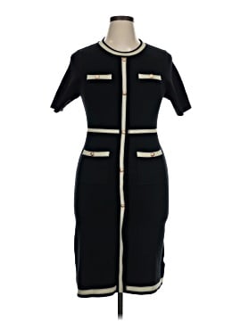 Knit Mix Cocktail Dress (view 1)