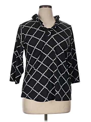Lulu-B 3/4 Sleeve Button-Down Shirt (view 1)
