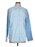 Unbranded 100% Polyester Color Block Blue Long Sleeve Blouse Size L - photo 1