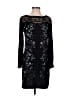 Zara 100% Polyamide Stars Black Cocktail Dress Size S - photo 1