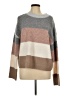 Thread & Supply Color Block Brown Tan Pullover Sweater Size L - photo 1