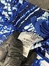 Danskin Now 100% Polyester Paisley Blue Shorts Size XL - photo 3