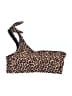 Cabana Del Sol 100% Polyester Animal Print Brown Swimsuit Top Size M - photo 1