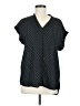 Pleione Black Short Sleeve Blouse Size M - photo 1