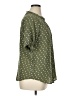 Fun2Fun 100% Polyester Polka Dots Green Short Sleeve Blouse Size XL - photo 4