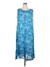 Assorted Brands 100% Rayon Paisley Blue Casual Dress Size 2X - photo 1