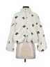 All in Favor 100% Polyester Floral White Cardigan Size S - photo 1