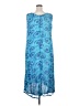 Assorted Brands 100% Rayon Paisley Blue Casual Dress Size 2X - photo 2