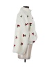 All in Favor 100% Polyester Floral White Cardigan Size S - photo 4