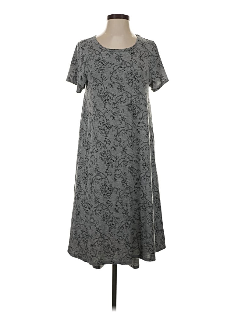 Pre-owned Lularoe Casual Dress In Gray