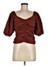 Gap Brown Short Sleeve Blouse Size M - photo 1