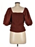 Gap Brown Short Sleeve Blouse Size M - photo 2