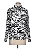 Unbranded Animal Print Silver Long Sleeve Blouse Size L - photo 1