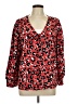 Michelle McDowell Red Long Sleeve Blouse Size L - photo 1